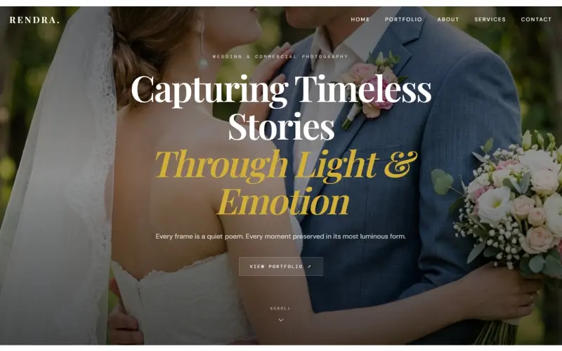 Website Rendra. Photography